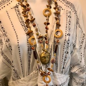 Boho style rayon dress~Large